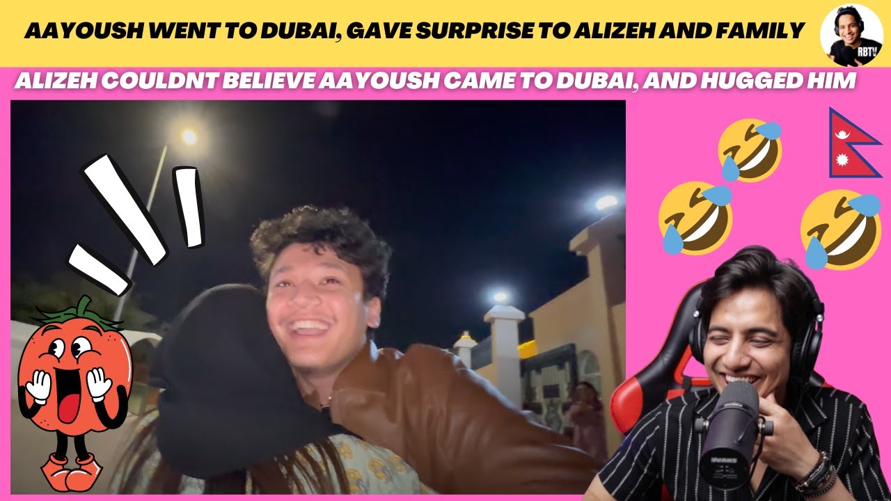 SO CUTE !! AAYOUSH WENT TO DUBAI AND GAVE SURPRISE ALIZEH 😍 ALL SHOCKED🤣🤣 | Reaction Video