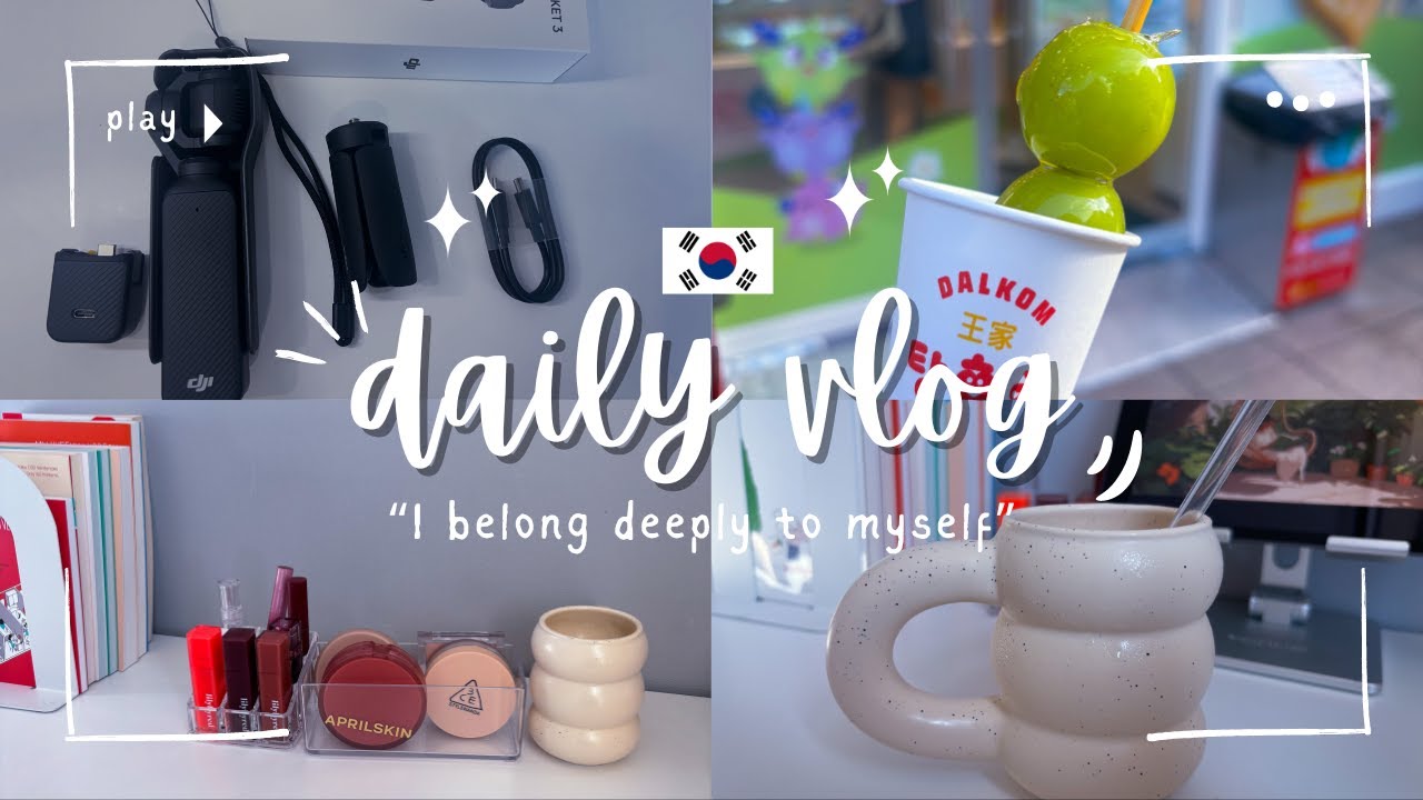 Aesthetic Vlog: Living In Busan, Seomyeon-Jeonpo, Daiso Haul, Korean Book, DJI Cam , Indonesia Sub