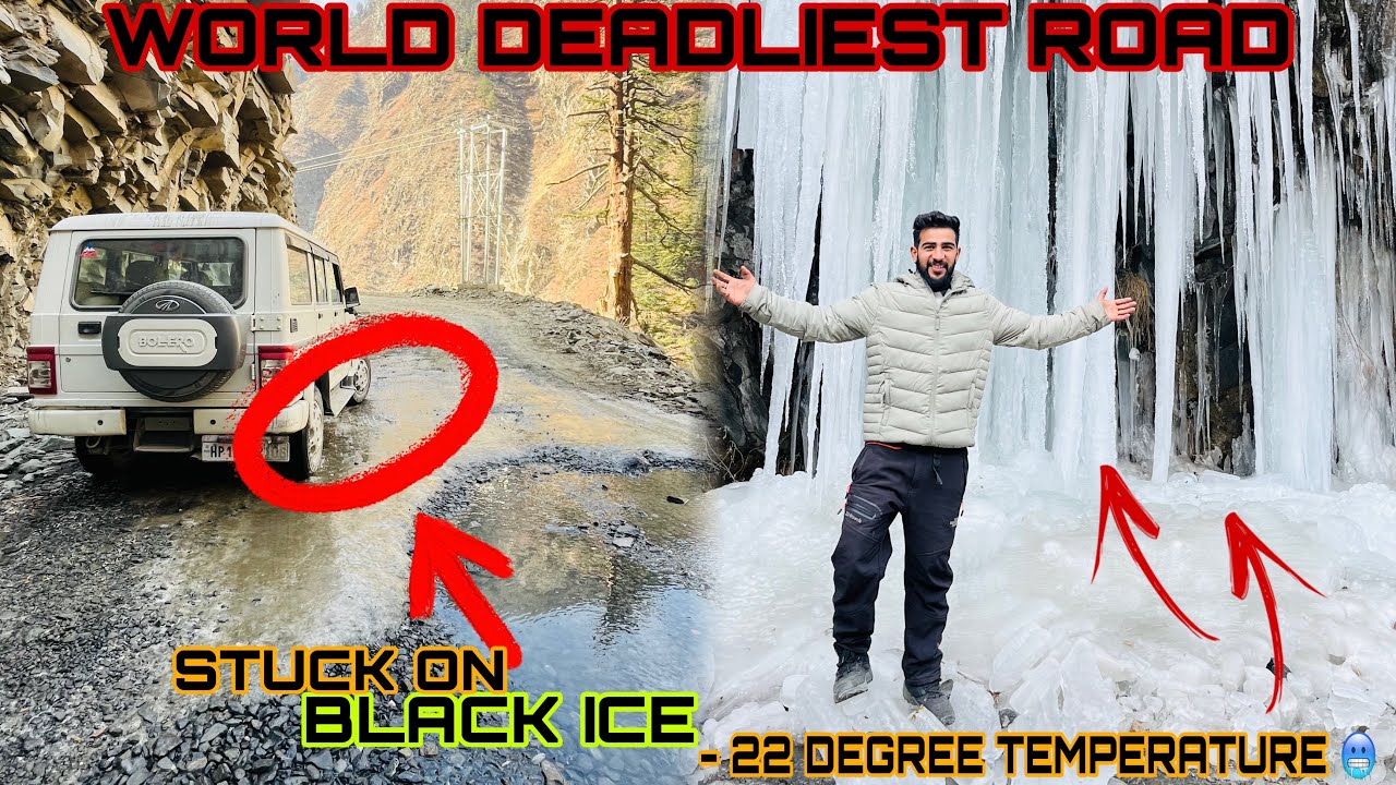 MANALI TO PANGI KILLAR ROAD TRIP IN WINTER …😳🥶 -22 DEGREE MEA BOLERO STUCK ON BLACK SNOW  