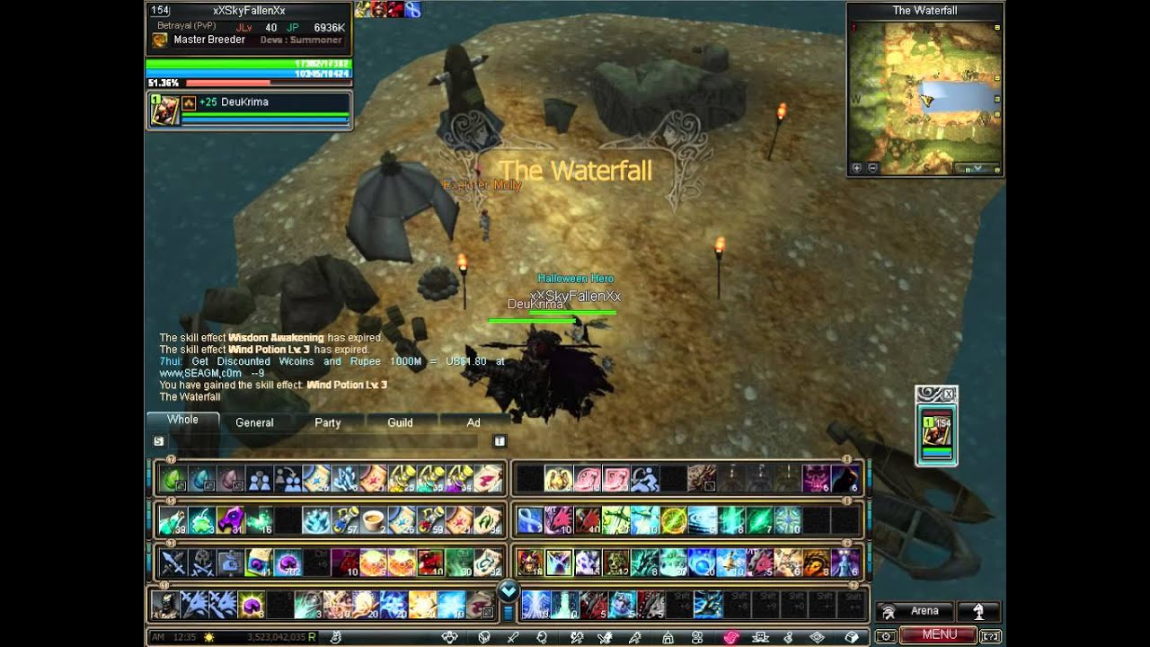 Rappelz Octopus location and taming