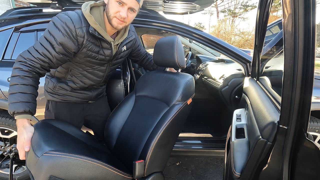 Снятие пассажирского сиденья Subaru Crosstrek