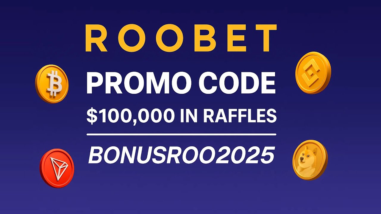 Roobet Promo Code "BONUSROO2025" — $100,000 Bonus in Raffle + Cashback (NEW Roobet Code Review 2025)