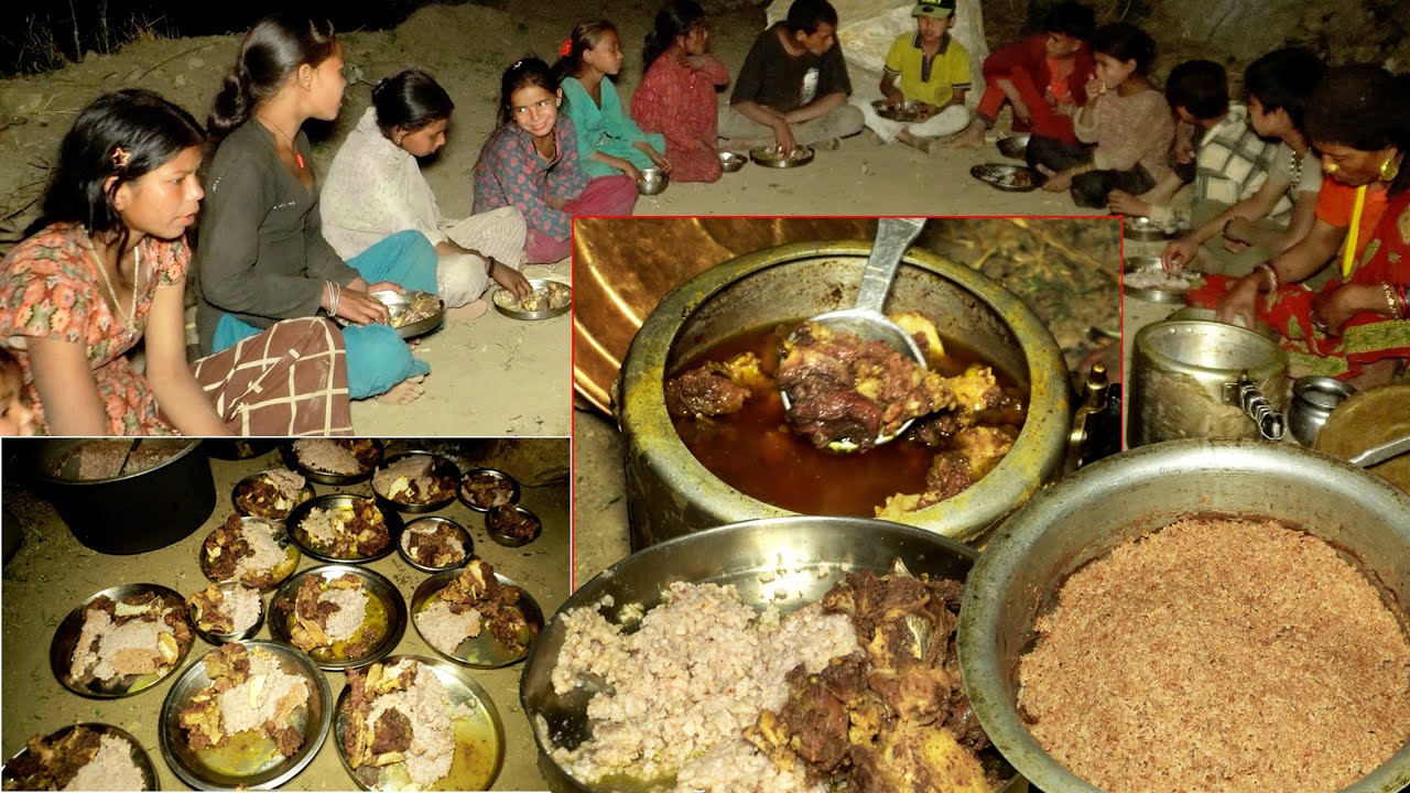 YouTube revenue party in  village by  dharme brother, he  gives dinner party again to his villagers
