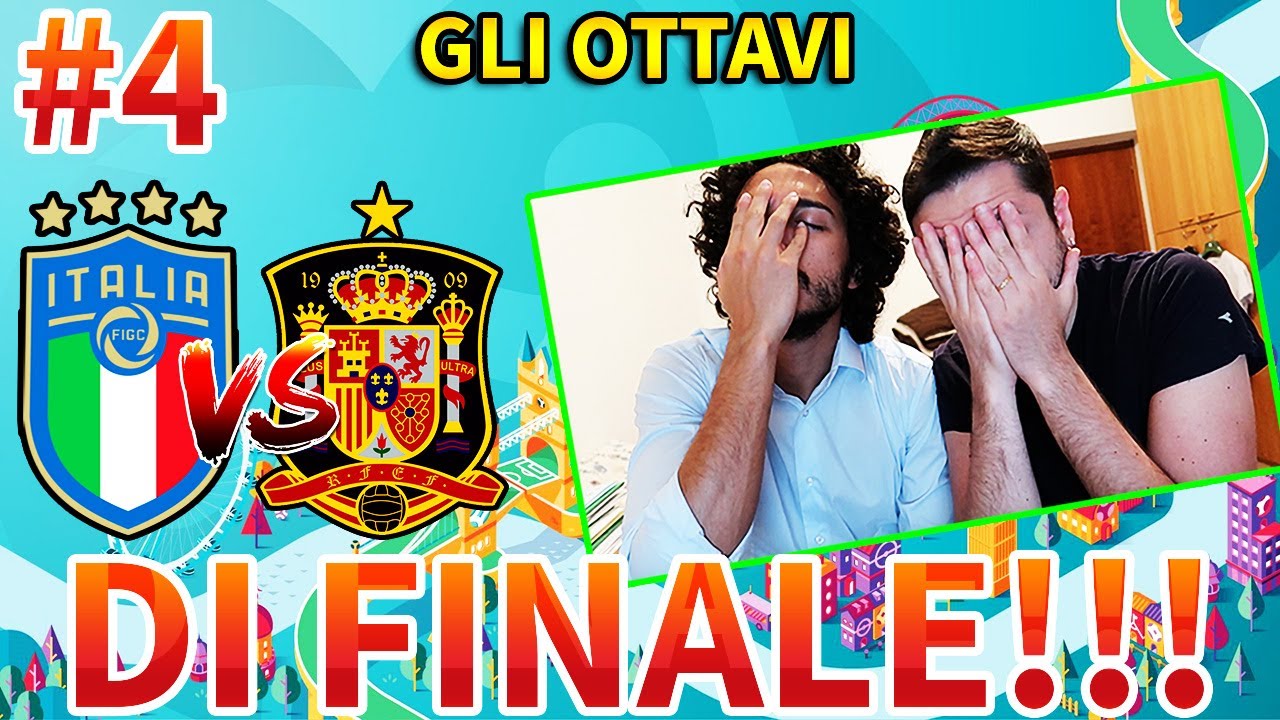 Gli INSIDIOSISSIMI OTTAVI di FINALE di EURO 2020!!! Italia-Spagna [Pes 2020]