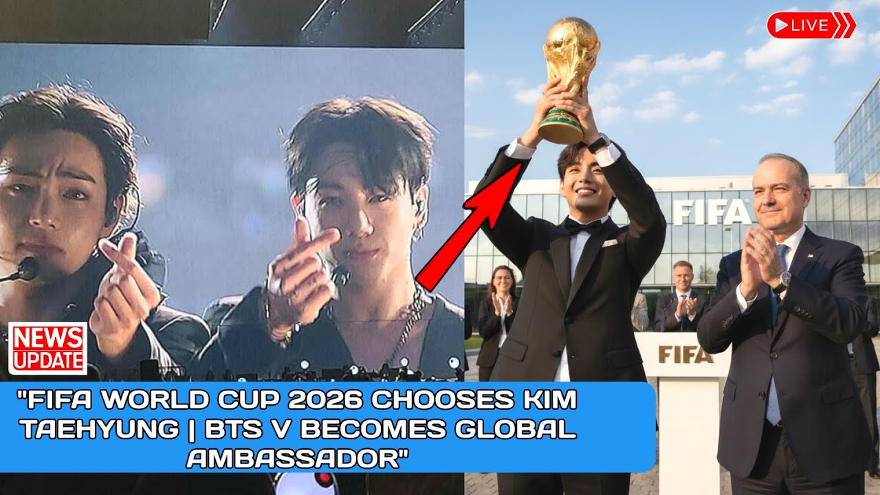 Ким Тэхён официально назначен послом Чемпионата мира по футболу FIFA 2026 | BTS V потряс мир