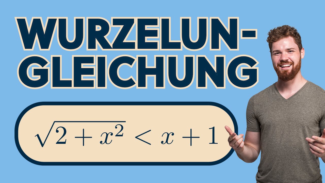 Wurzelungleichung lösen | Welche reellen Zahlen x erfüllen die Ungleichung sqrt(2+x^2) kleiner x+1?