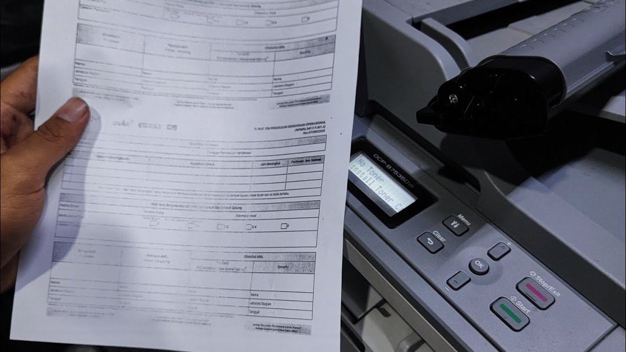 Cara Mengatasi Hasil TIDAK BAGUS ATAU KABUR pada Pinter Brother DCP-7535DW....