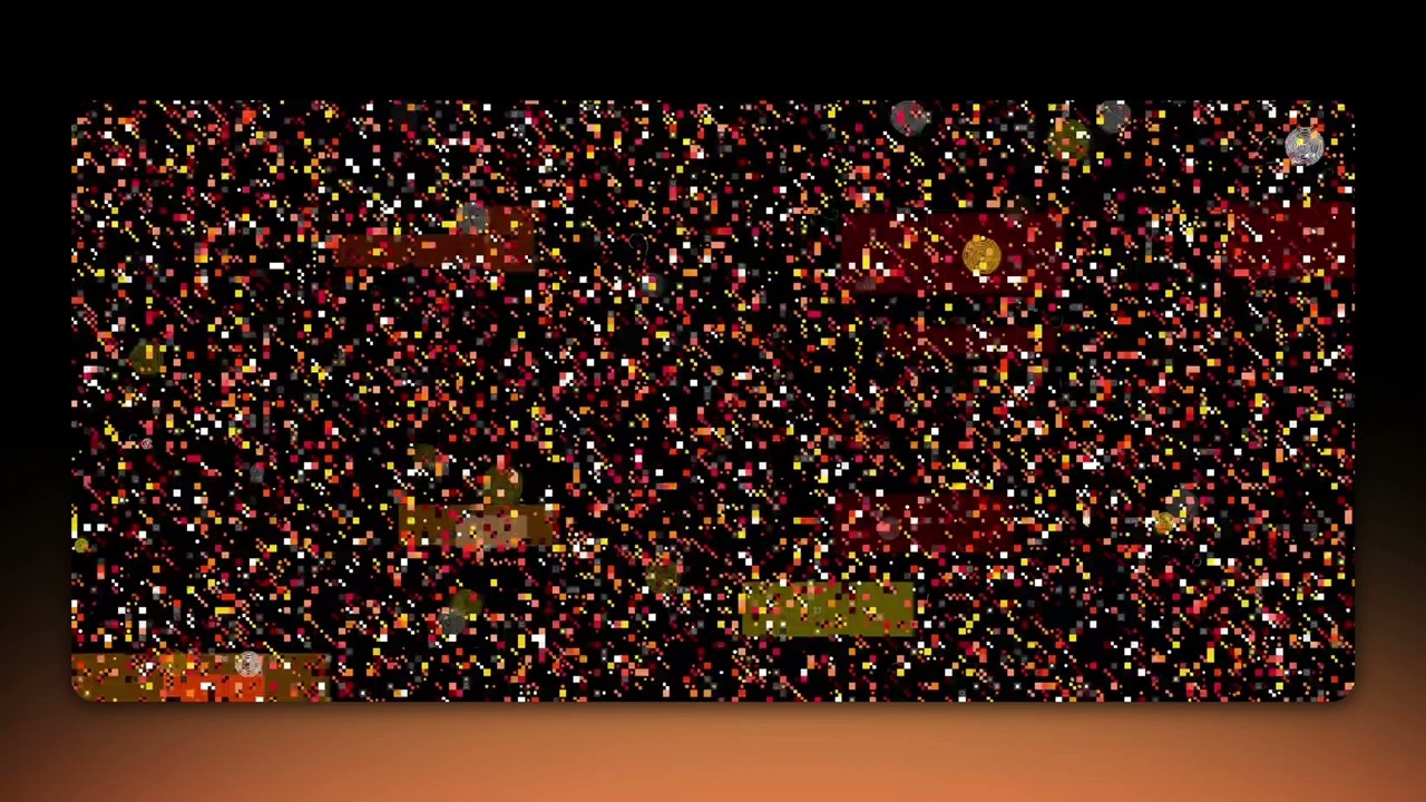 Pixel Chaos Animation - Canvas Generative Art
