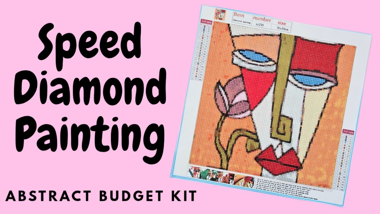 Speed Diamond Painting Abstract Budget Kit