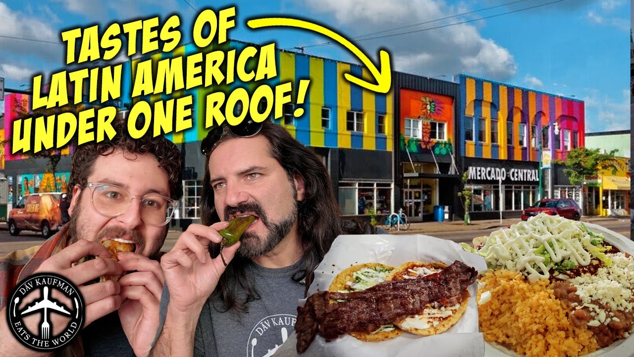 EATING IN CENTRAL AMERICA WITHOUT LEAVING MINNEAPOLIS! Mercado Central Food Tour!