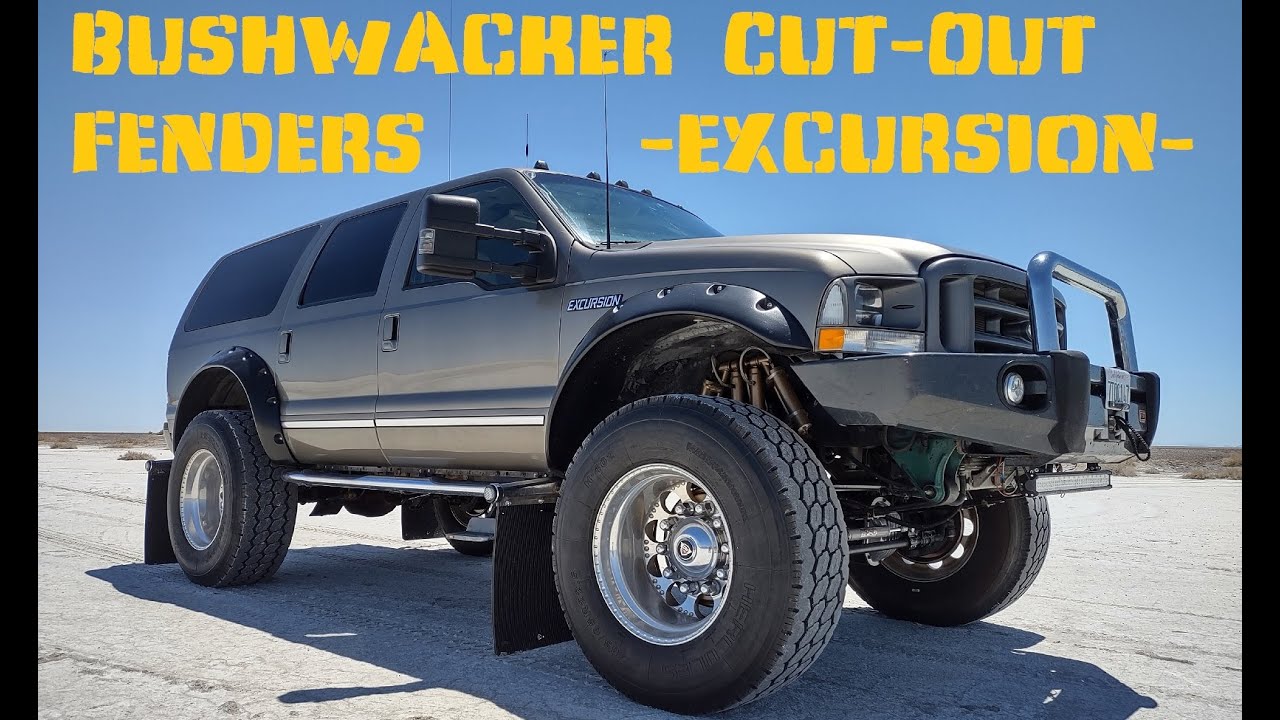 Bushwacker: Excursion Cut-Out Fender Flares, Ford Superduty F250 F350 (Front. Part 1)