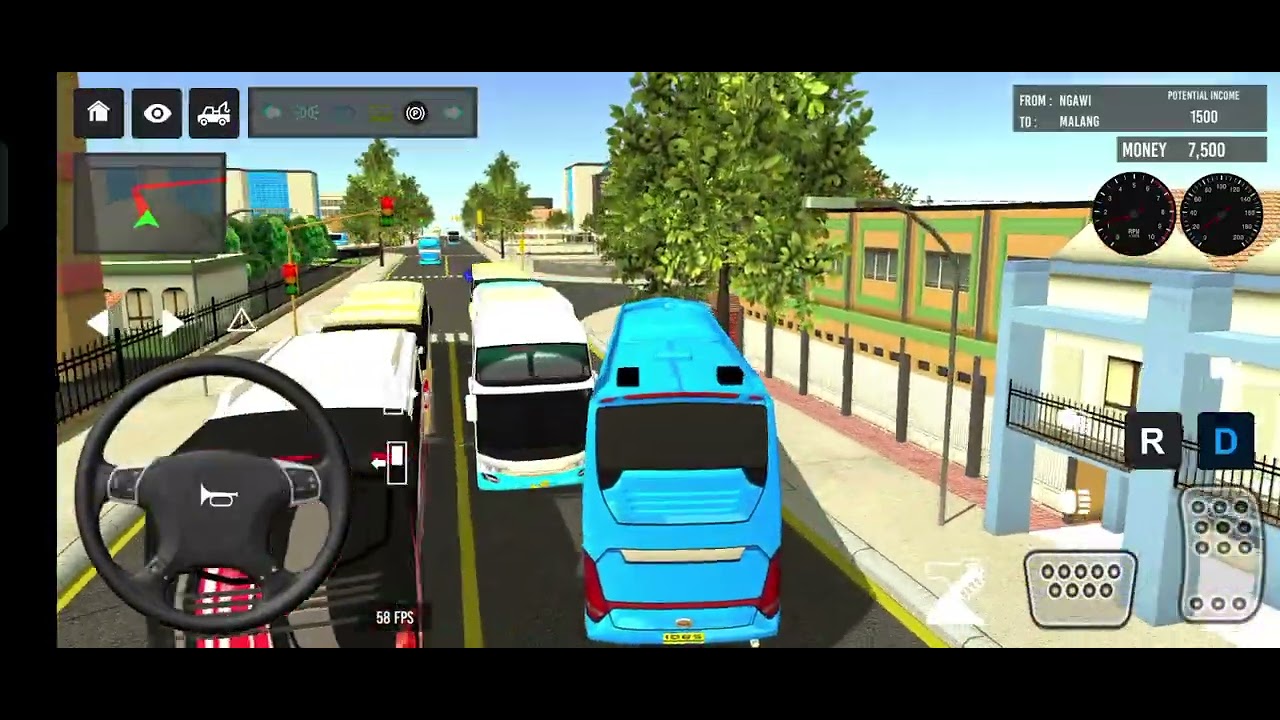Euro Bus Driving Game PublicTransportation 2024 Indonesia BusSimulator Android Gameplay #86