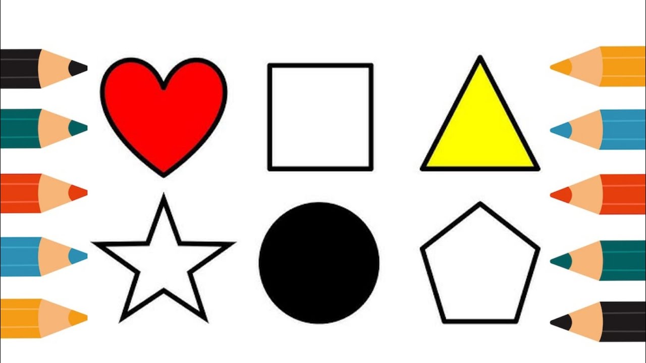 Shapes Drawing Activity for Kids, Shapes song for kids | 2d shapes drawing | Preschool Learning  ☺️😆