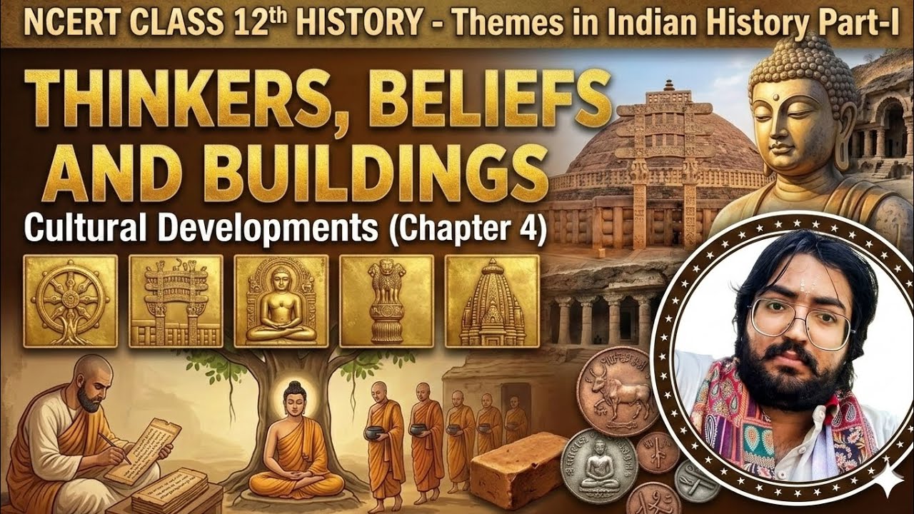 Class-12th History ncert chapter-4 THINKERS, BELIEFS AND BUILDINGS (part-1)for all exams #ncert#upsc