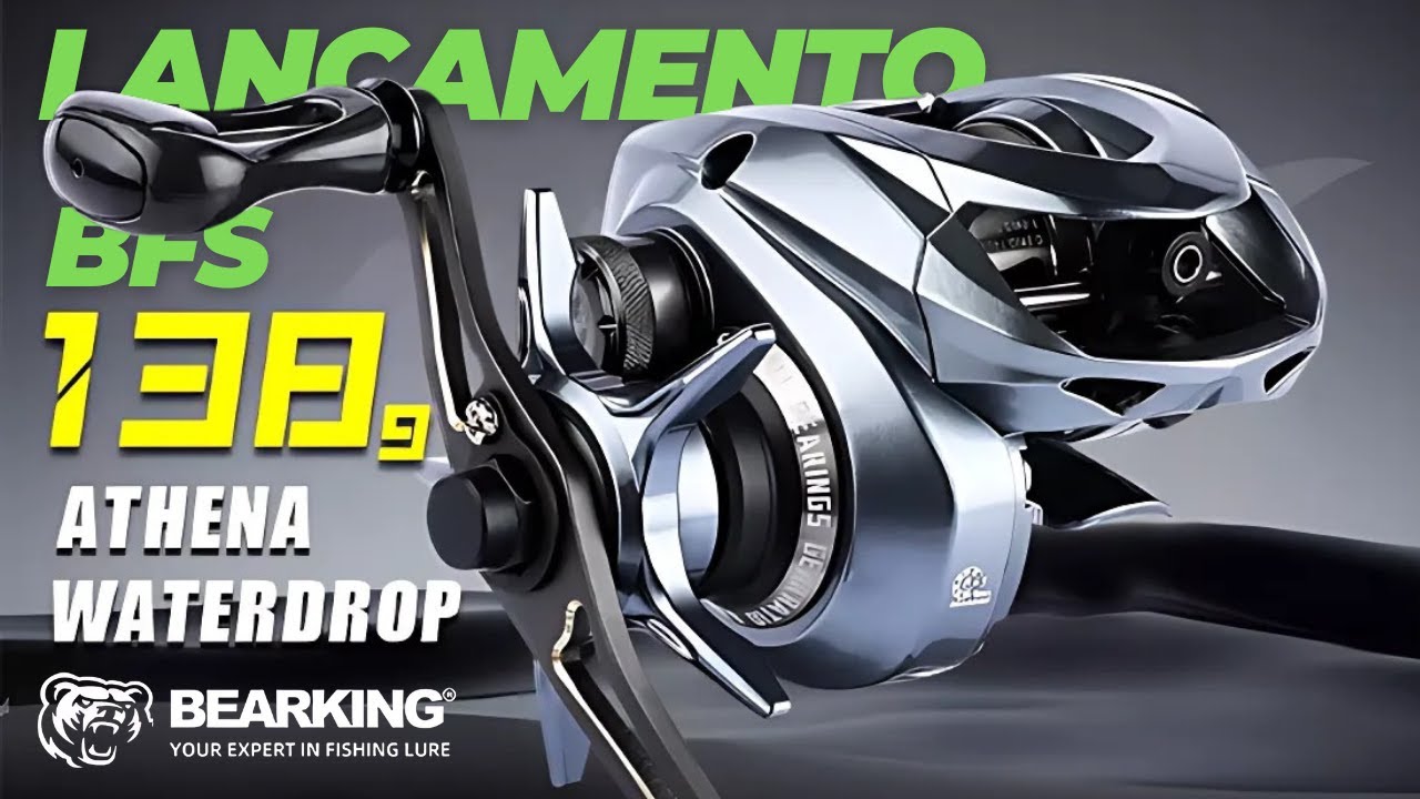 Carretilha Bearking Athena BFS 138g 8.2:1 lançamento.