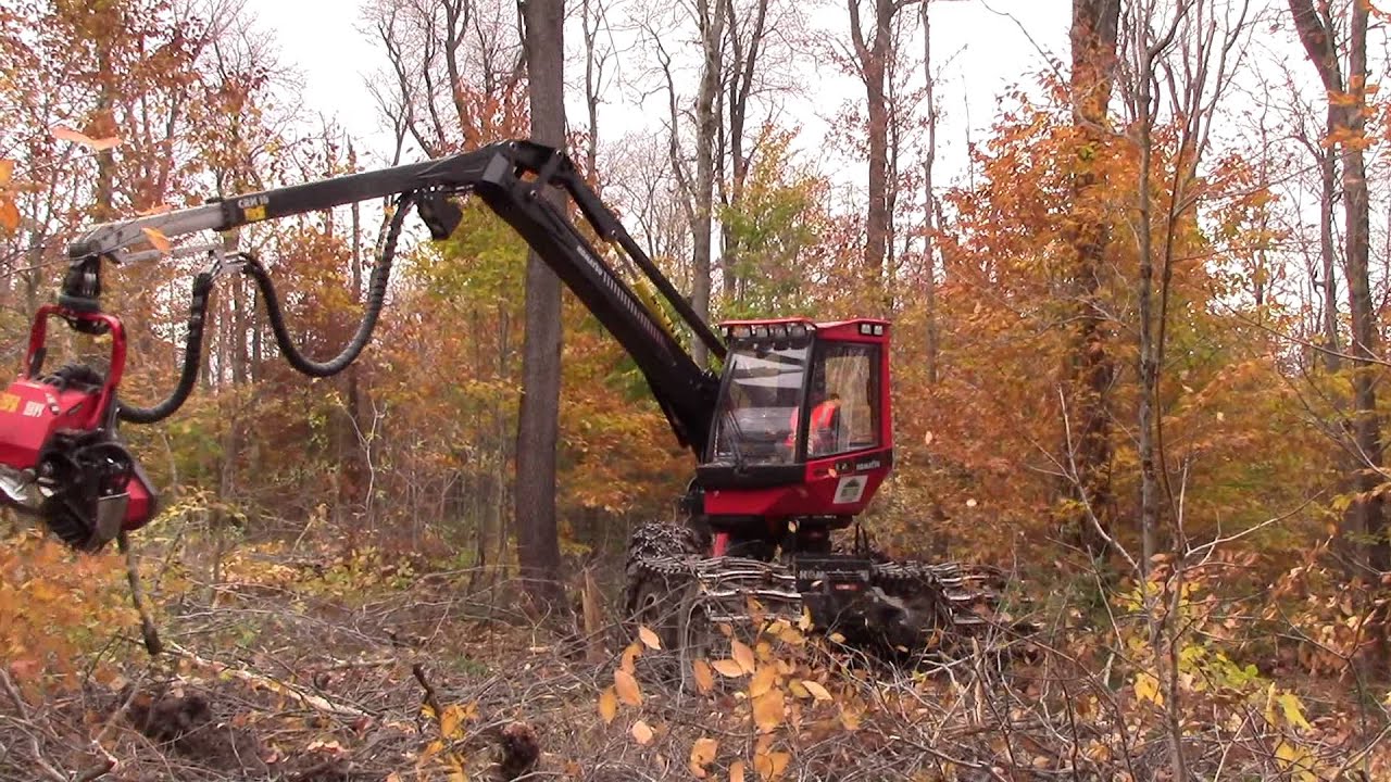 Komatsu 911.5 Wheeled Harvester with Komatsu 365 Dangle Head