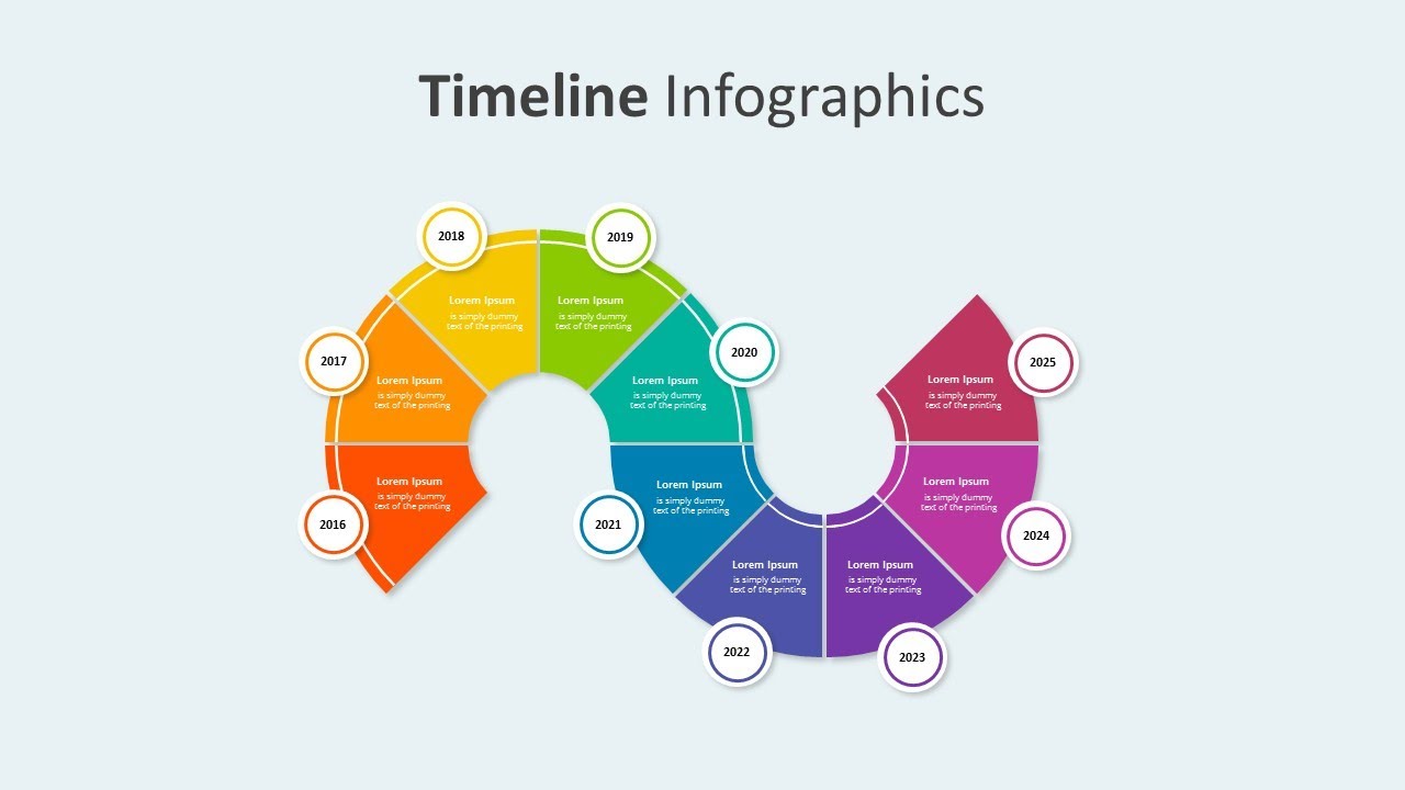 Timeline Infographic Template PowerPoint Free Download