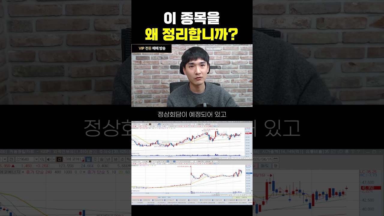 이 종목을 왜 정리합니까?