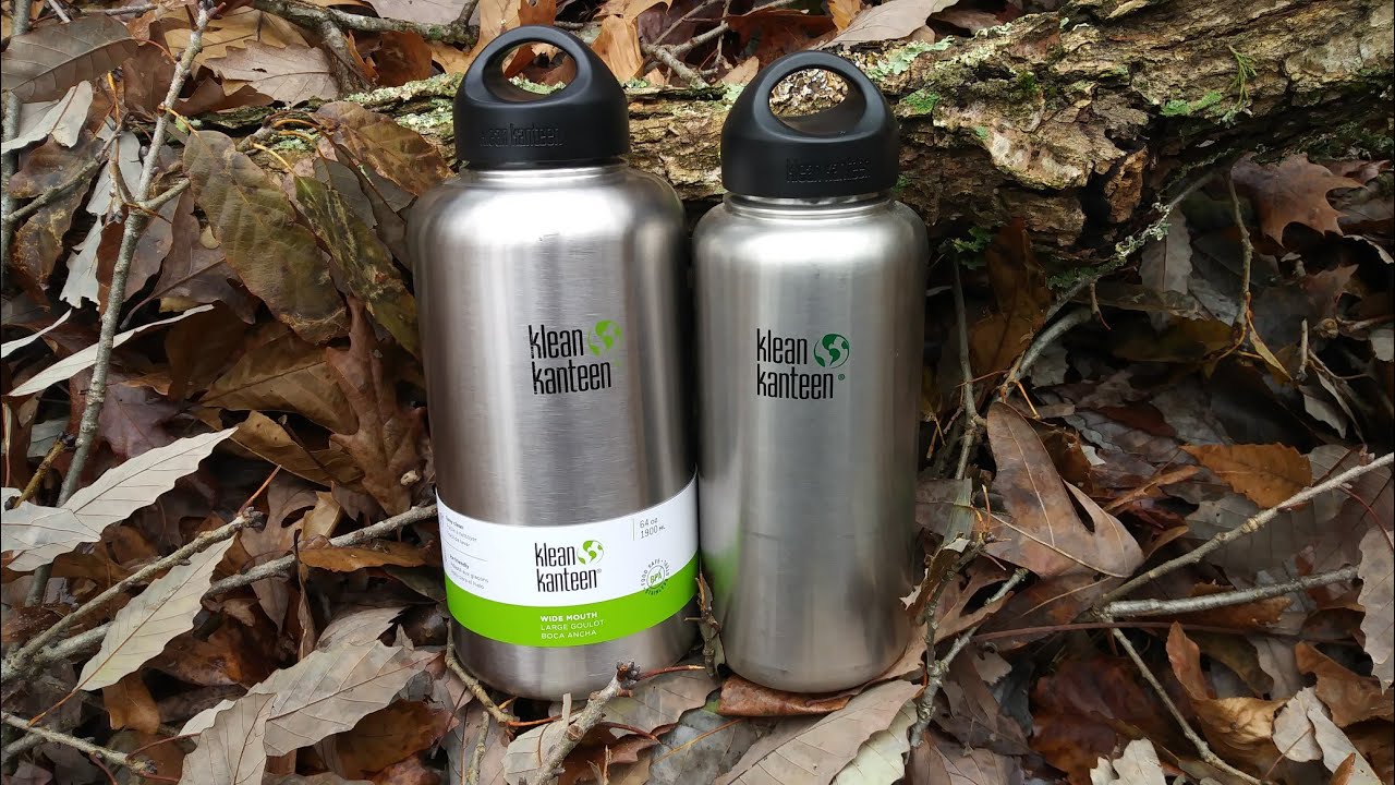 64oz Klean Kanteen Stainless Steel Water Bottle - Quick Look & Size Comparison