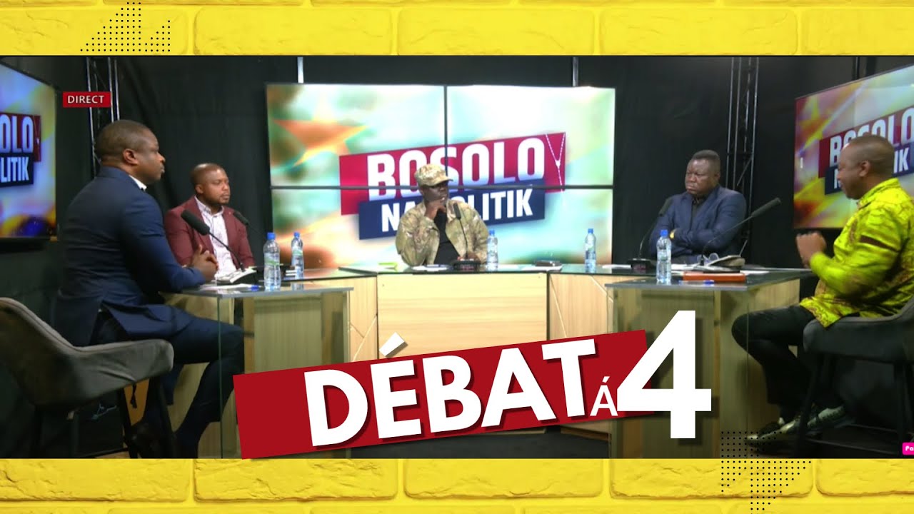 BOSOLO TÉLÉ OFFICIELLE  | DÉBAT À 4 SUR LES ACTUALITÉS DE L’HEURE EN RDC