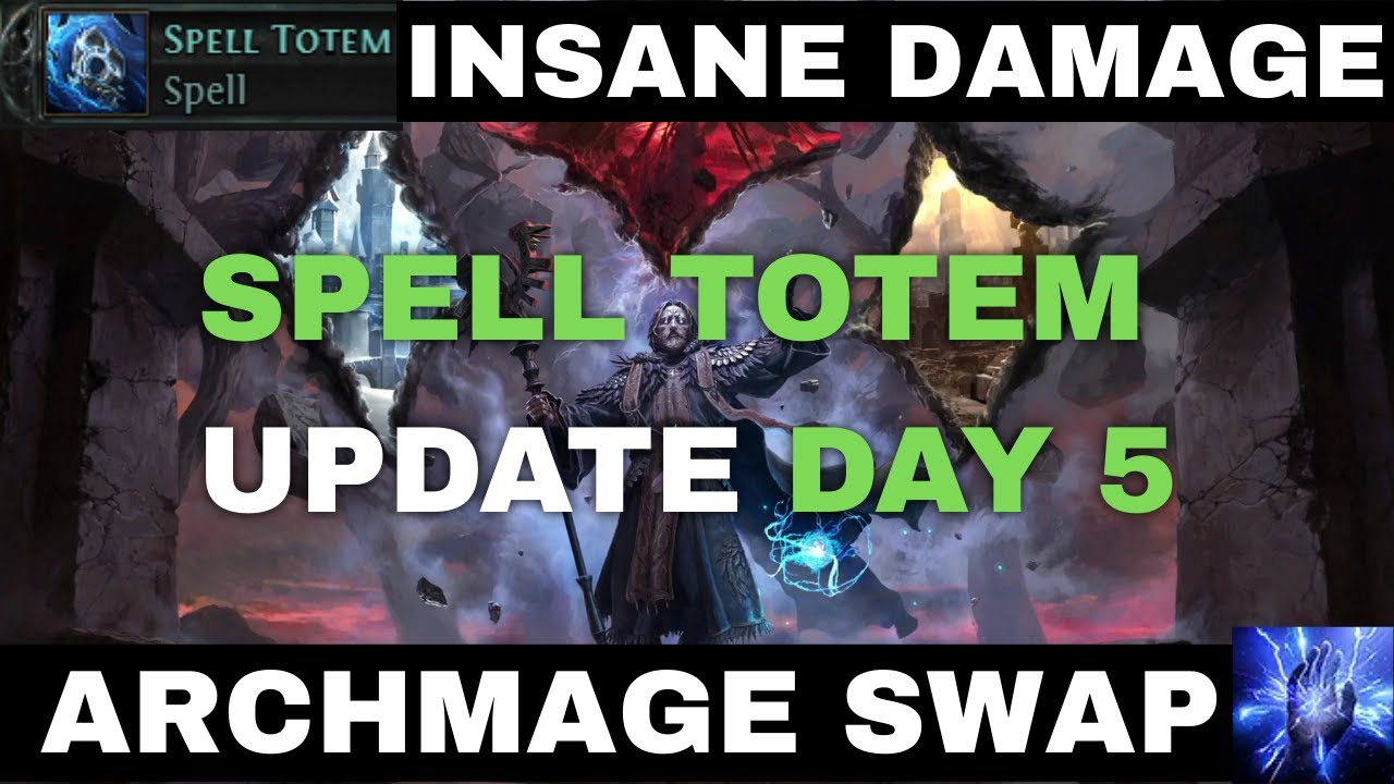 [ENG] PoE 2 Build - SPELL TOTEM DAY 5 - ARCHMAGE SWAP FOR INFINITE DMG