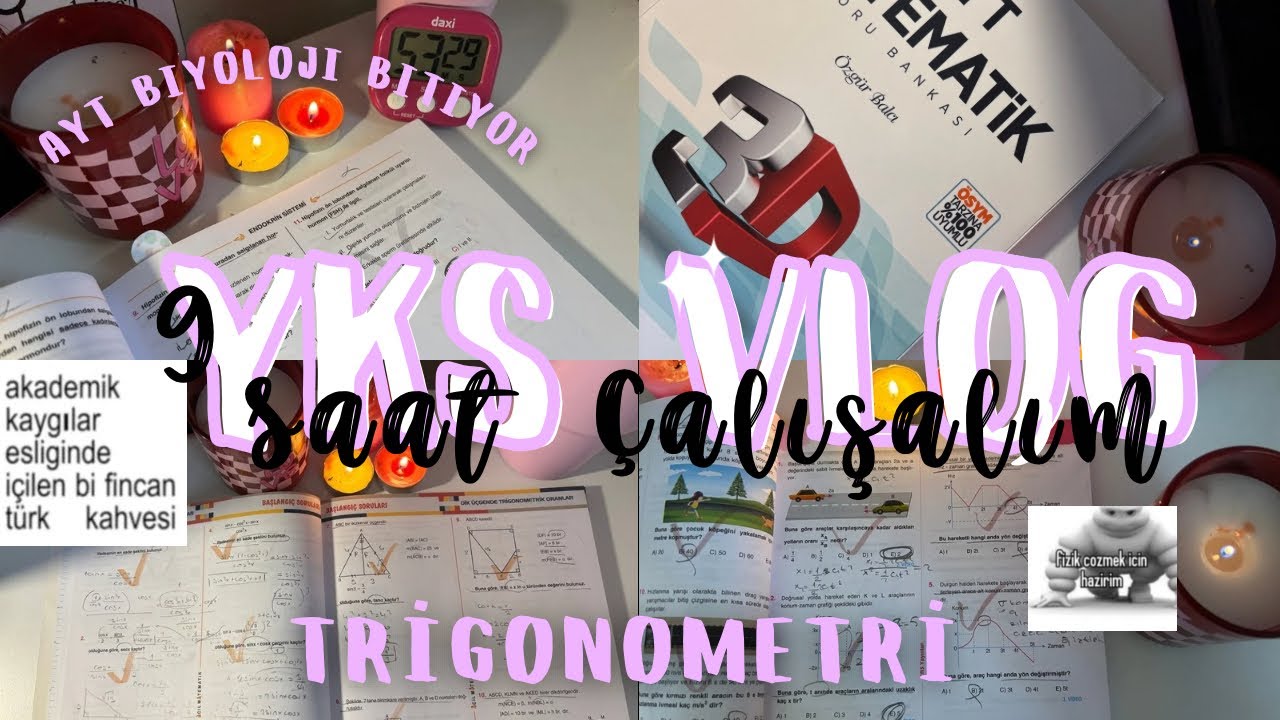 9 saat çalışalım,son aylar..(hoşçakal ayt biyoloji)|#yks #yks2026 #yks26 #studyvlog #yksvlog #vlog 