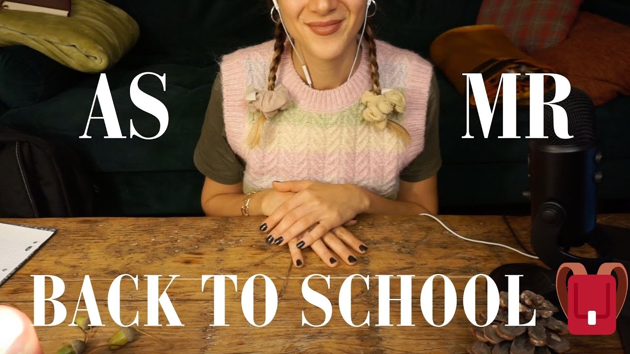 ASMR Back to School 📚 Packing your bag so you can chill (French Accent)