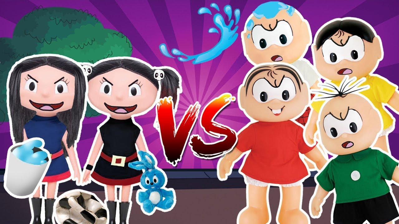 Show da Luna e Maluna irritam os amiguinhos. Com Mônica, Cebolinha, Magali e Cascão