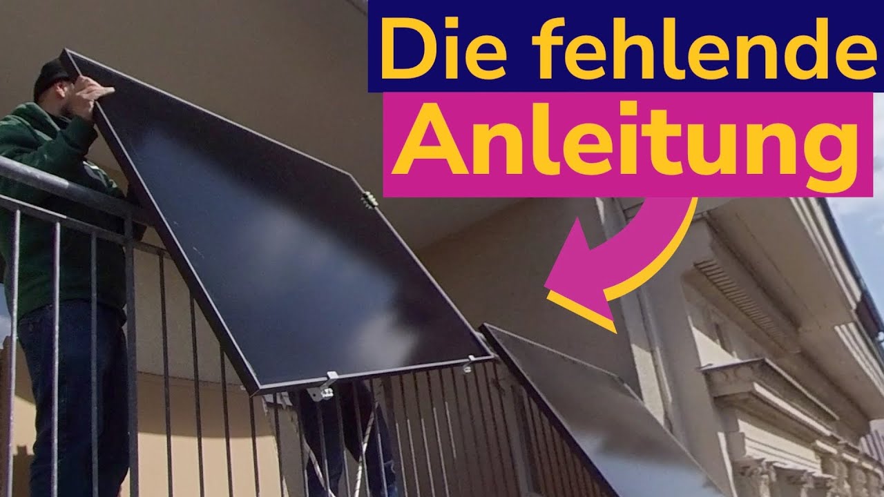 Balkonkraftwerk sicher am Balkon installieren. Montage-Anleitung #AnkerSolix