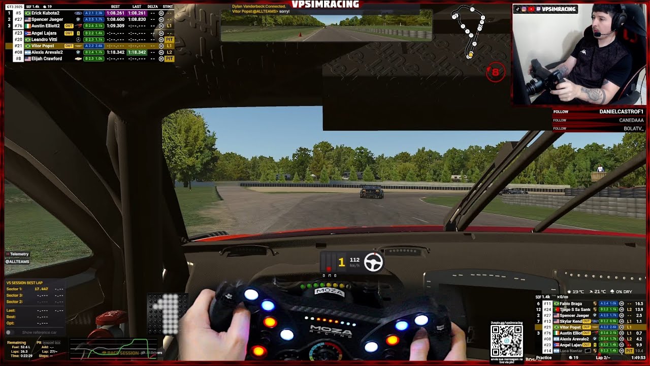 🔴iRacing | Aprendendo a andar de GT3 :| LMP2 depois talvez | Live POV
