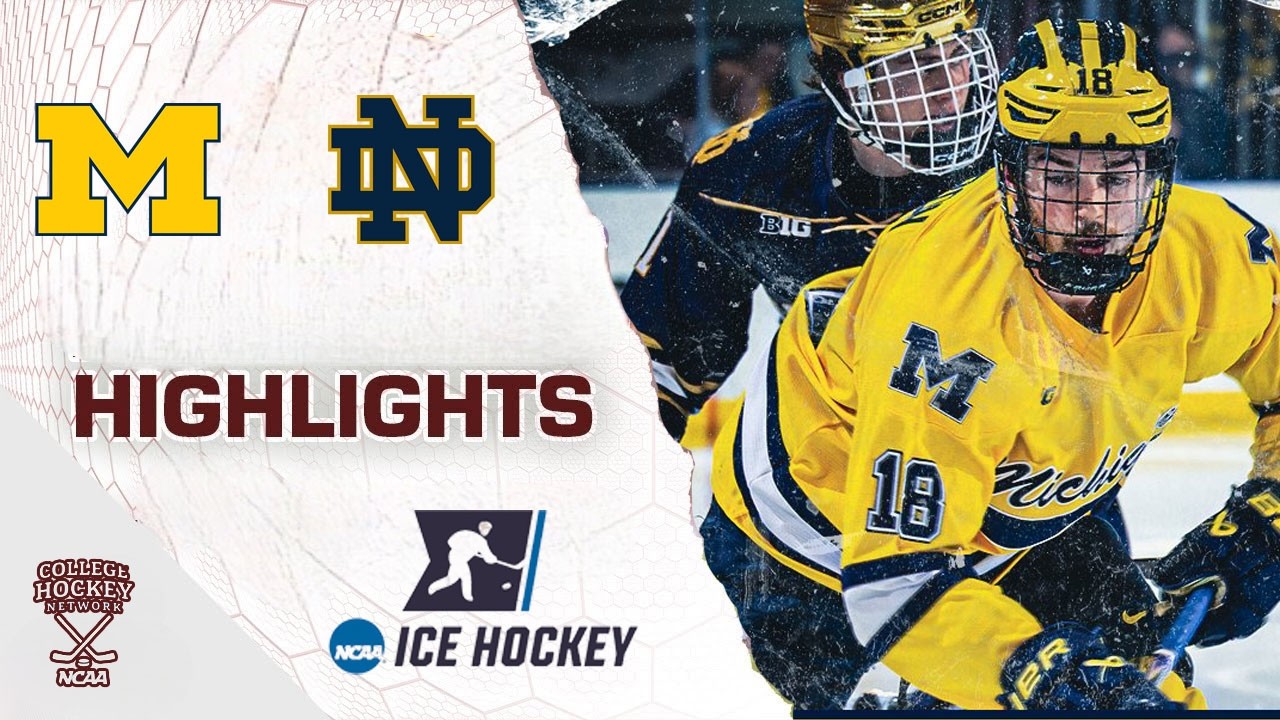 Michigan vs Notre Dame | Big Ten Tournament | NCAA College Hockey Highlights | March 11, 2024