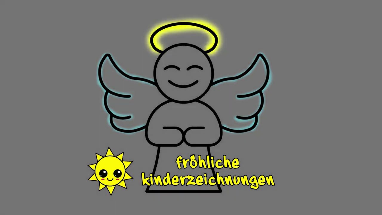 Wir zeichnen einen ENGEL 👼 Schritt f&uuml;r Schritt ☑️