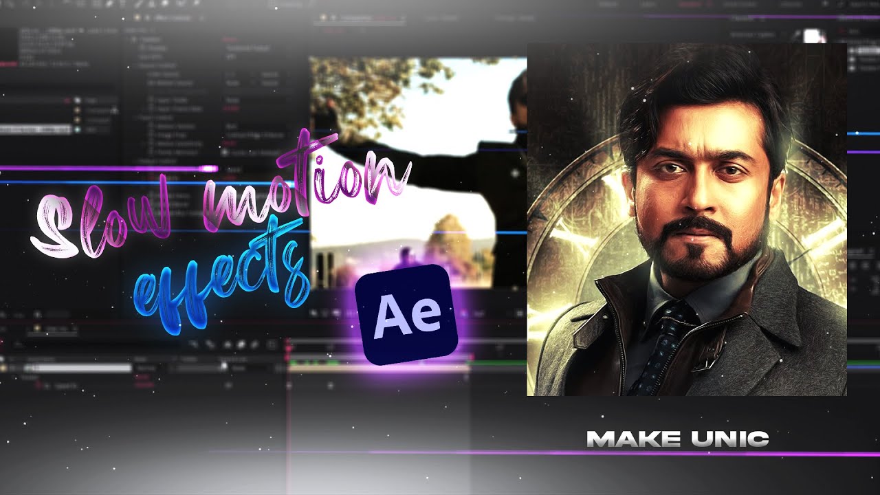 Smooth Slow Motion Tutorial In After Effects In Tamil | Make UNIC