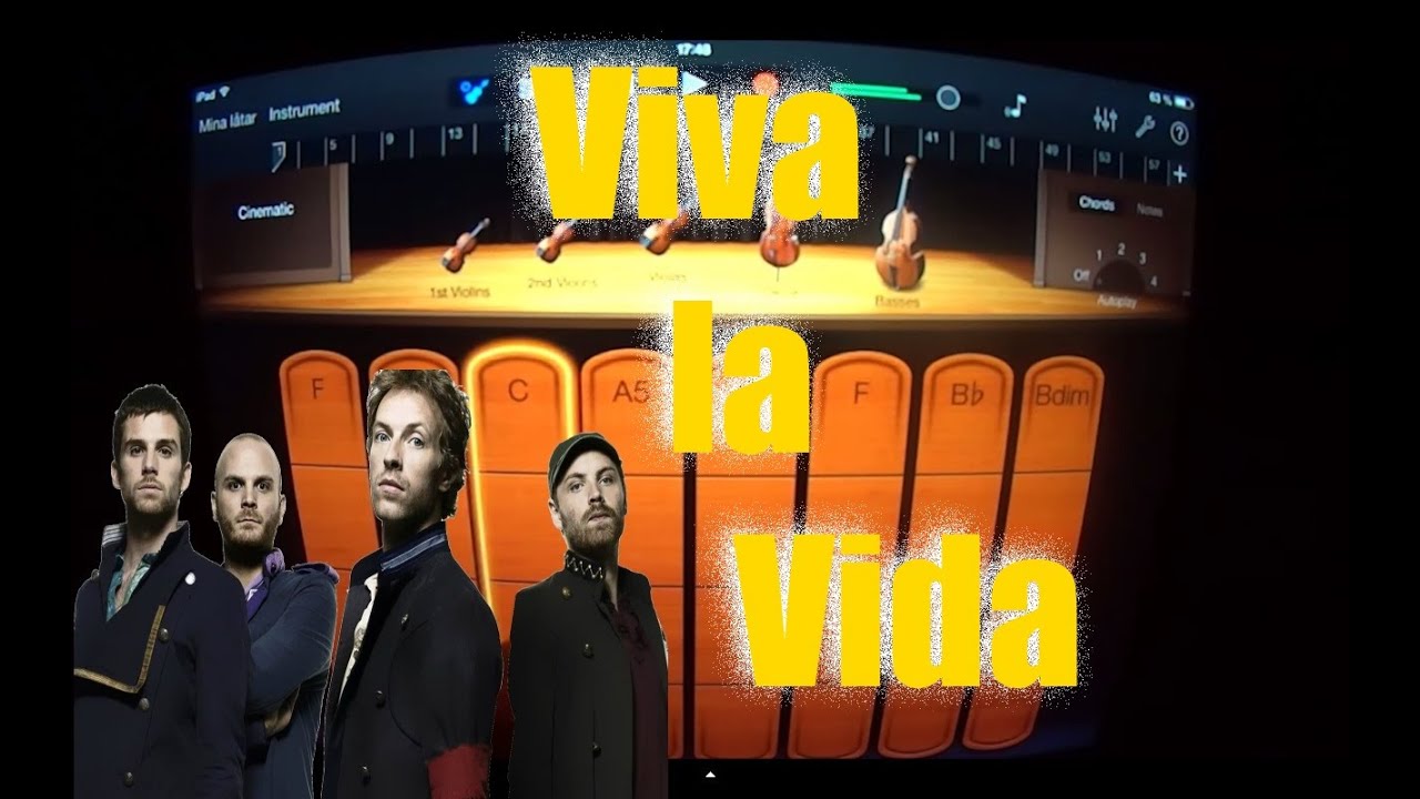 Coldplay - Viva la vida (GARAGEBAND TUTORIAL)