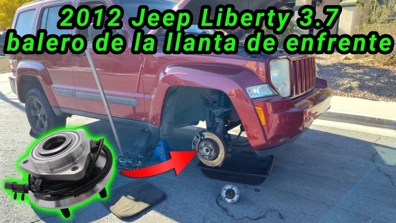 2012 Jeep Liberty 3.7 Cómo cambiar el balero de la llanta de enfrente ( front wheel bearing )