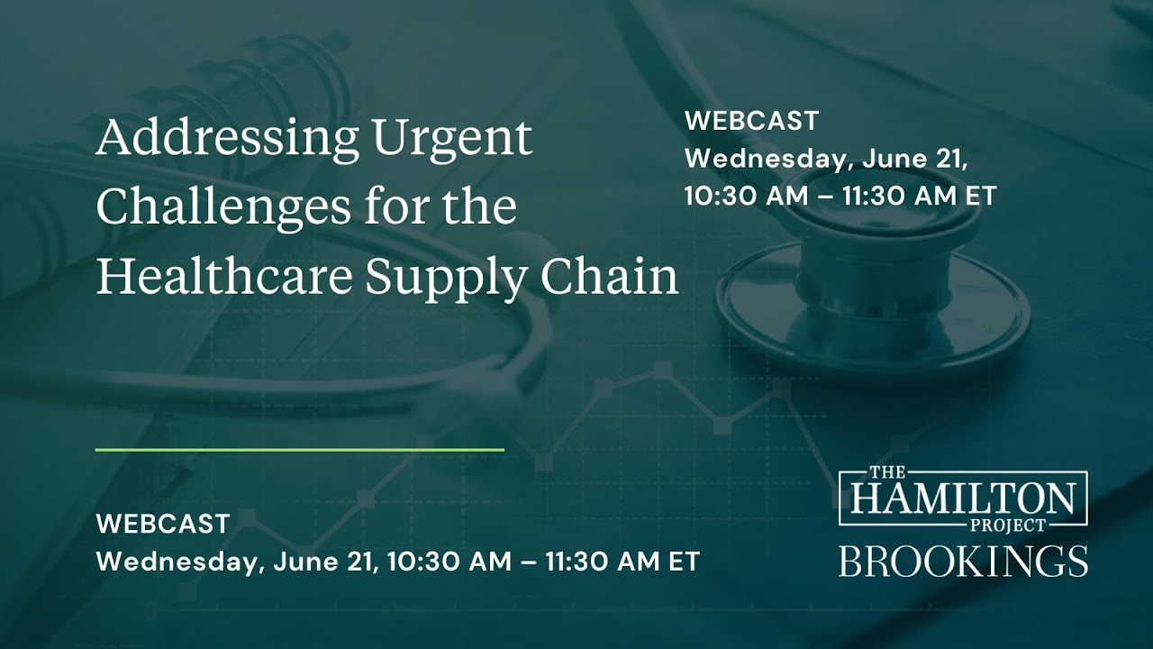 Addressing Urgent Challenges for the Healthcare Supply Chain