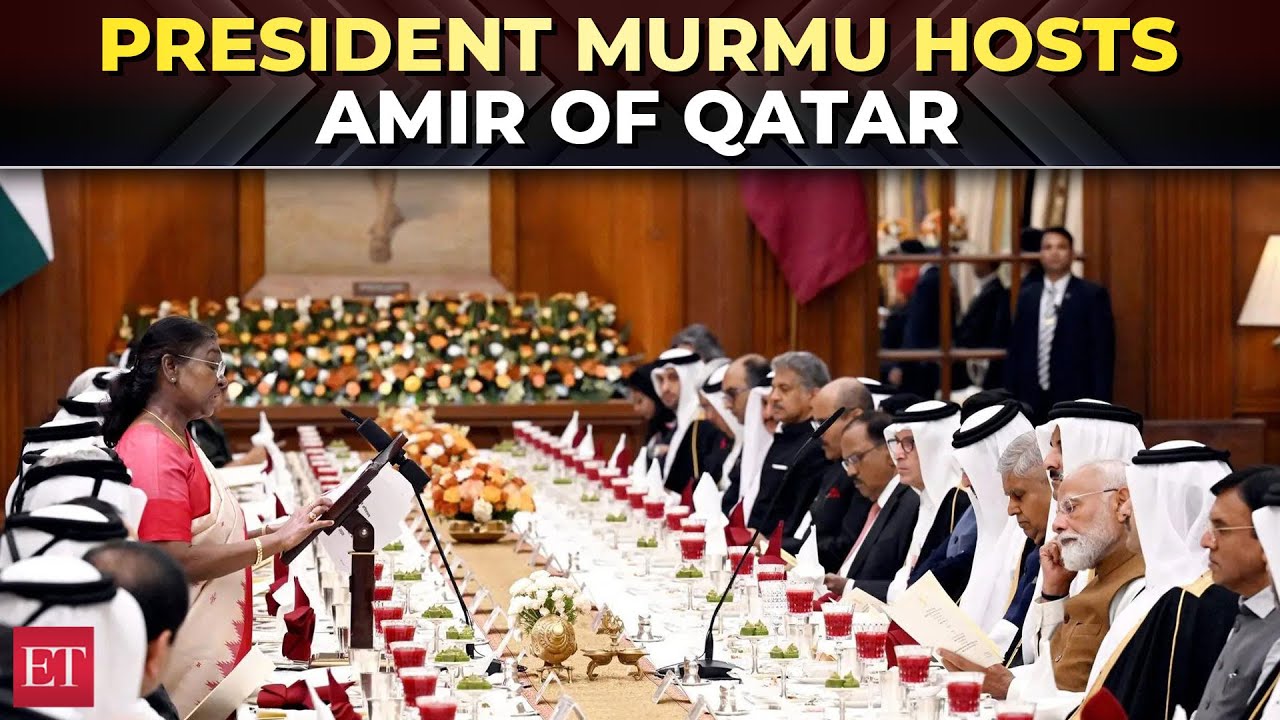 President Murmu hosts Emir Sheikh Tamim; India, Qatar aim to double annual trade in five years