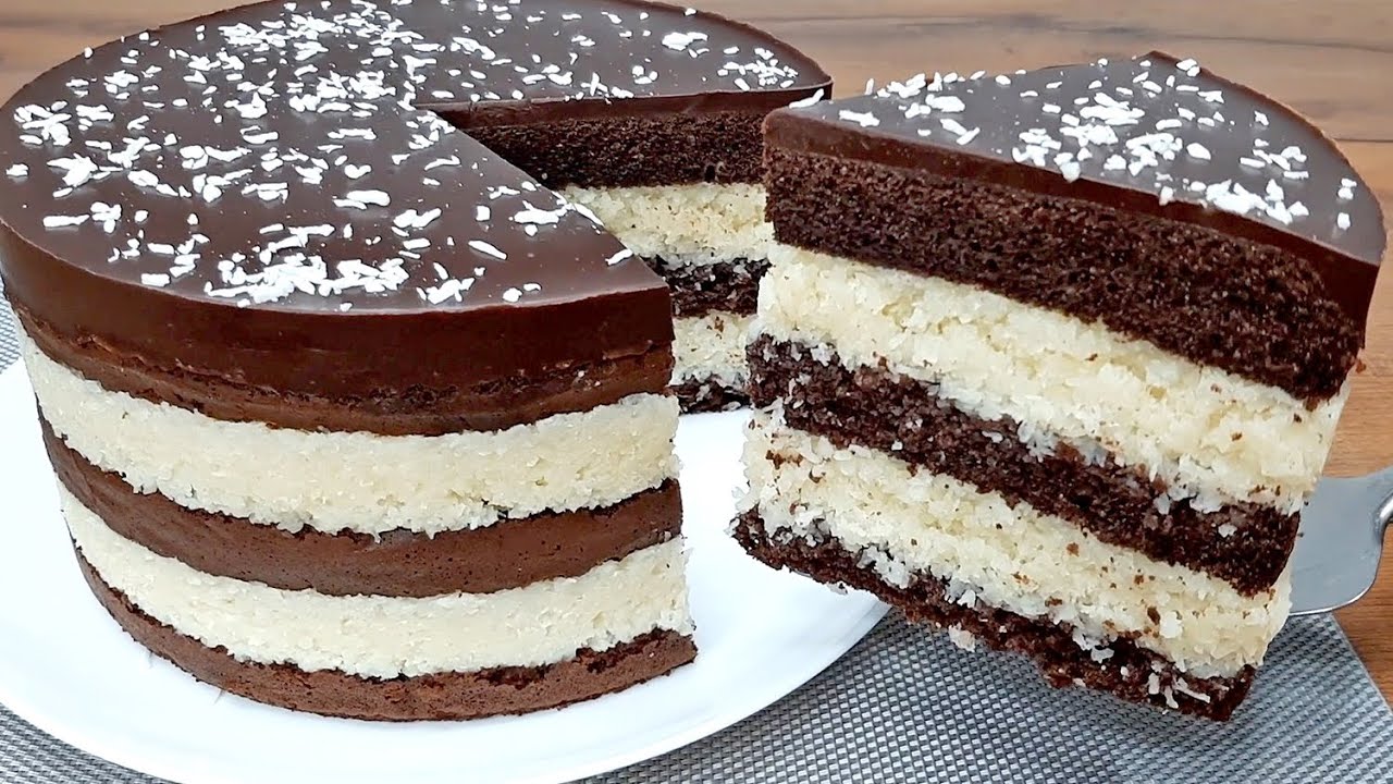 Торт БАУНТИ тает во рту! Просто и очень вкусно! Необычный рецепт.
