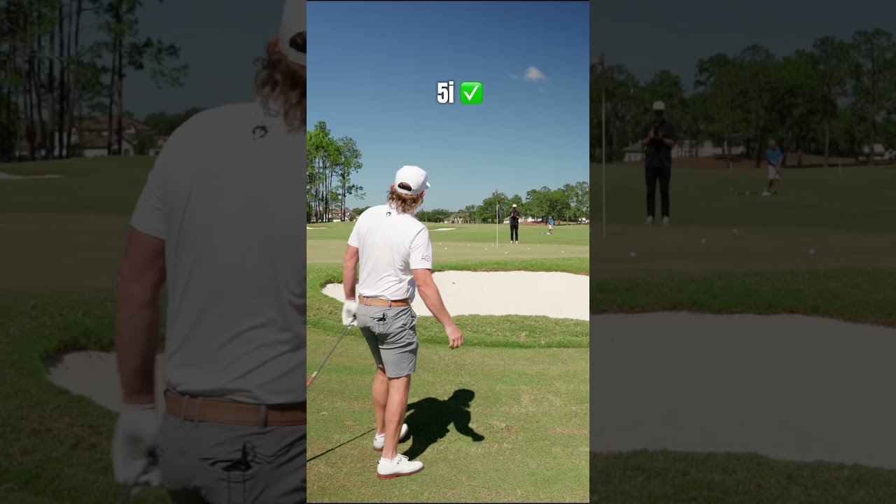 did he just flop putter 😳 