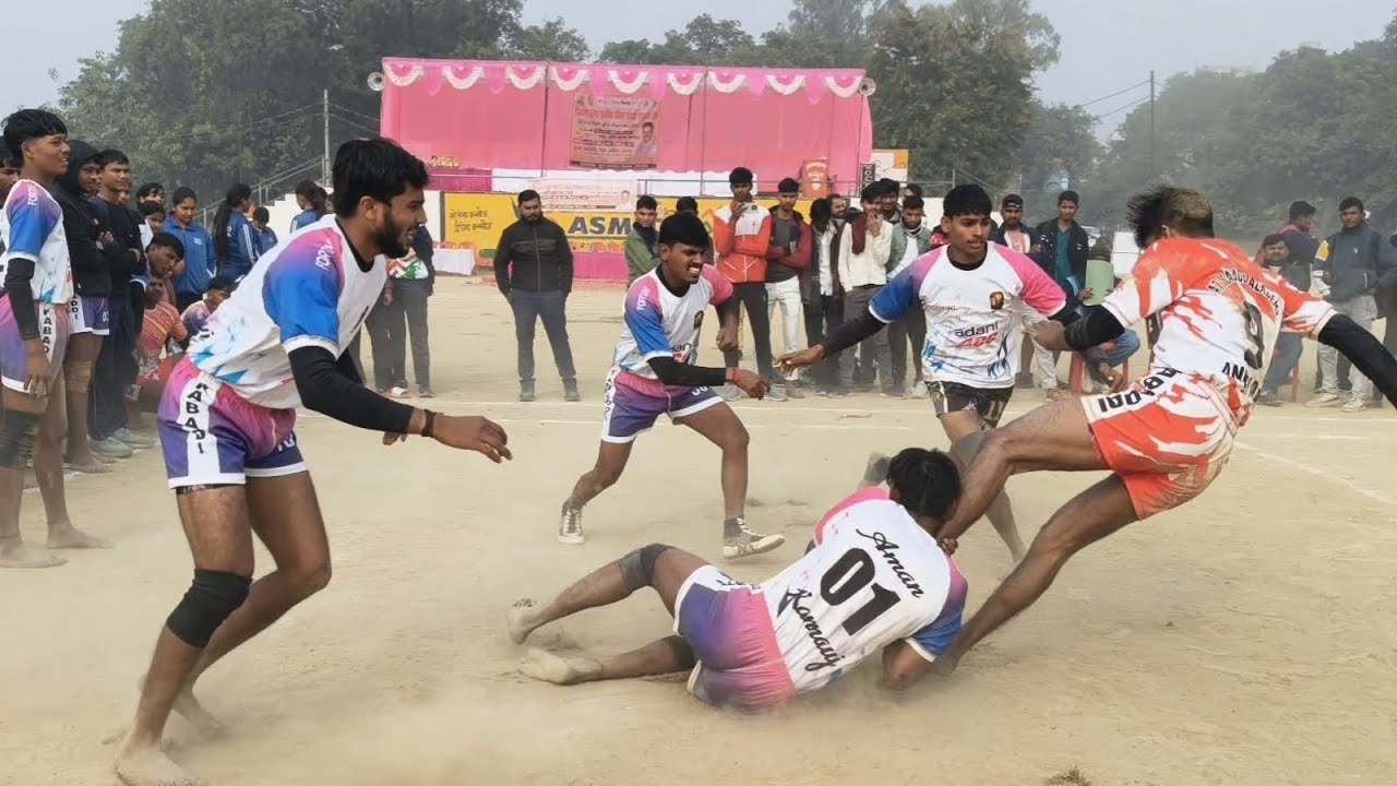 टीम कन्नौज शिवाजी vs टीम जसपुरापुर कबड्डी मैच पार्ट 1