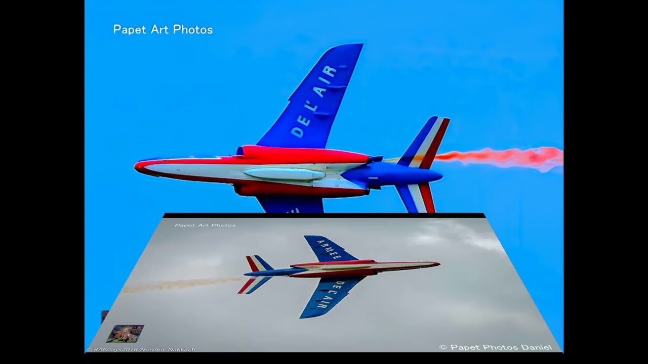 LA PATROUILLE DE FRANCE   vidéo photos sur plusieurs années