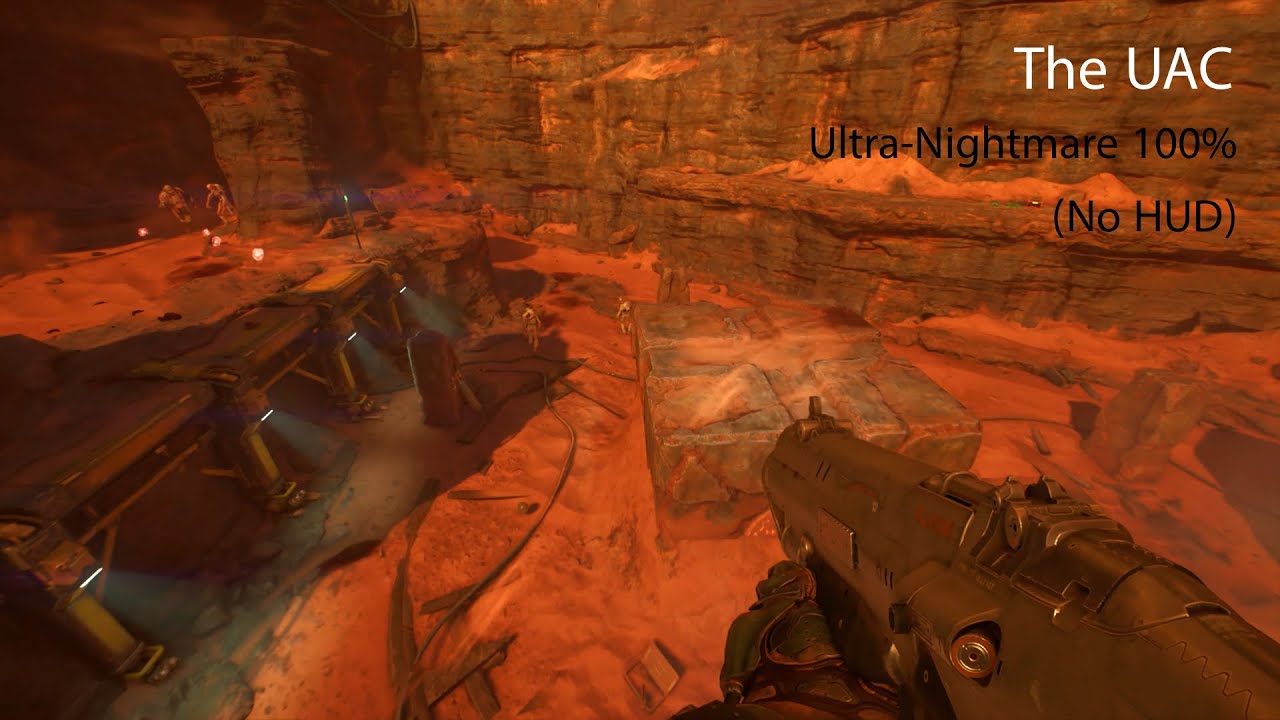 DOOM (2016) Ultra-Nightmare 100% - The UAC (No HUD) - PS4 Pro