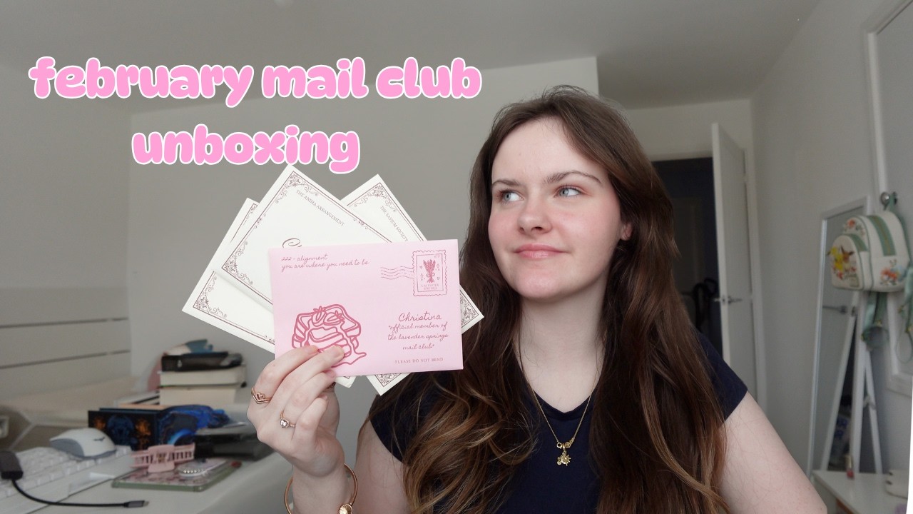 February mail club unboxing 🩷 (ardently yours, lavender springs)