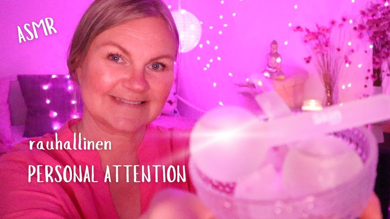 ASMR SUOMI - Rauhoittelen hellävaraisesti kasvojasi auringon jälkeen - Personal Attention