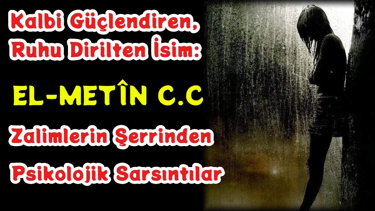 &ldquo;Kendini yetersiz hissettiğinde hatırla: El-Met&icirc;n c.c