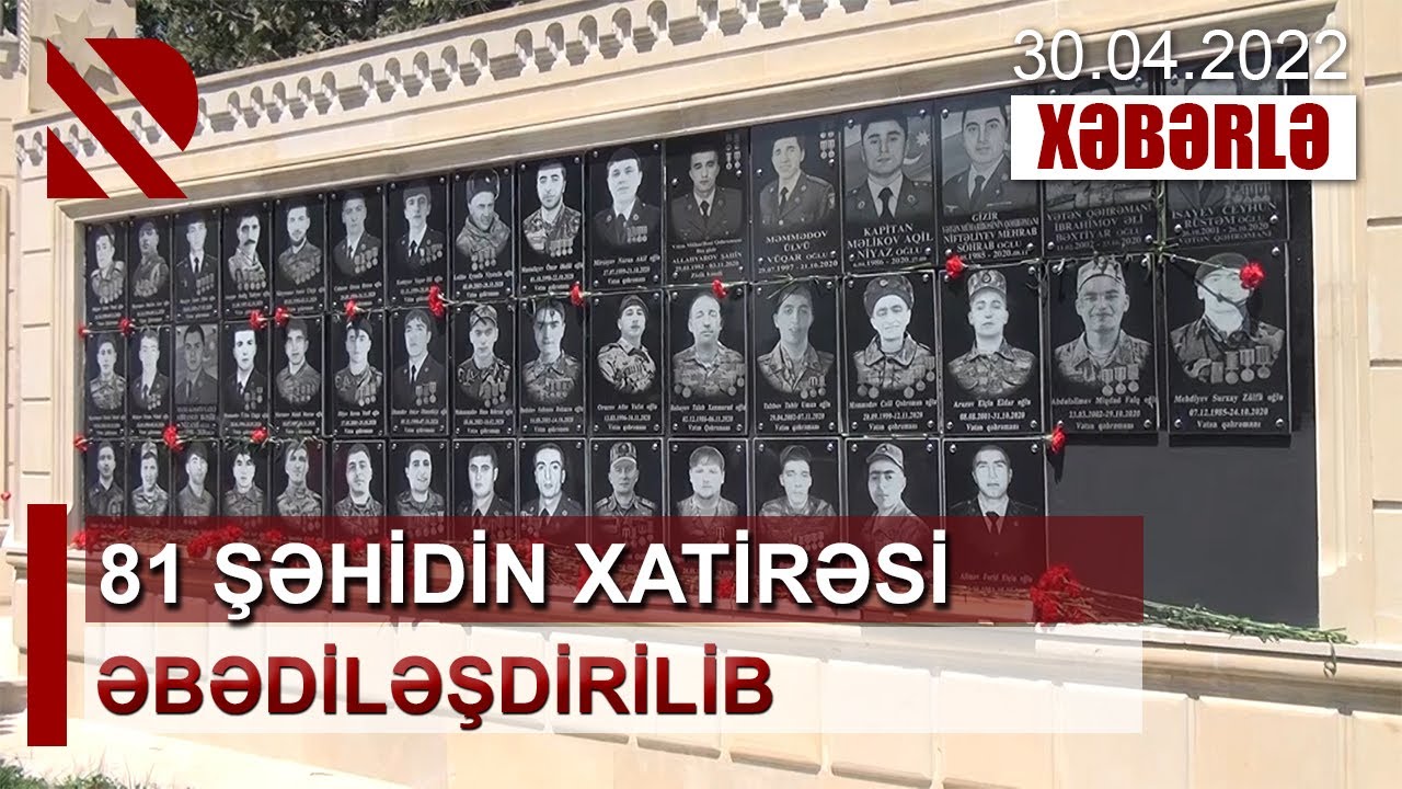 81 şəhidin xatirəsi əbədiləşdirilib. Qubanın Vladimirovka kəndində Şəhidlər parkı istifadəyə verilib