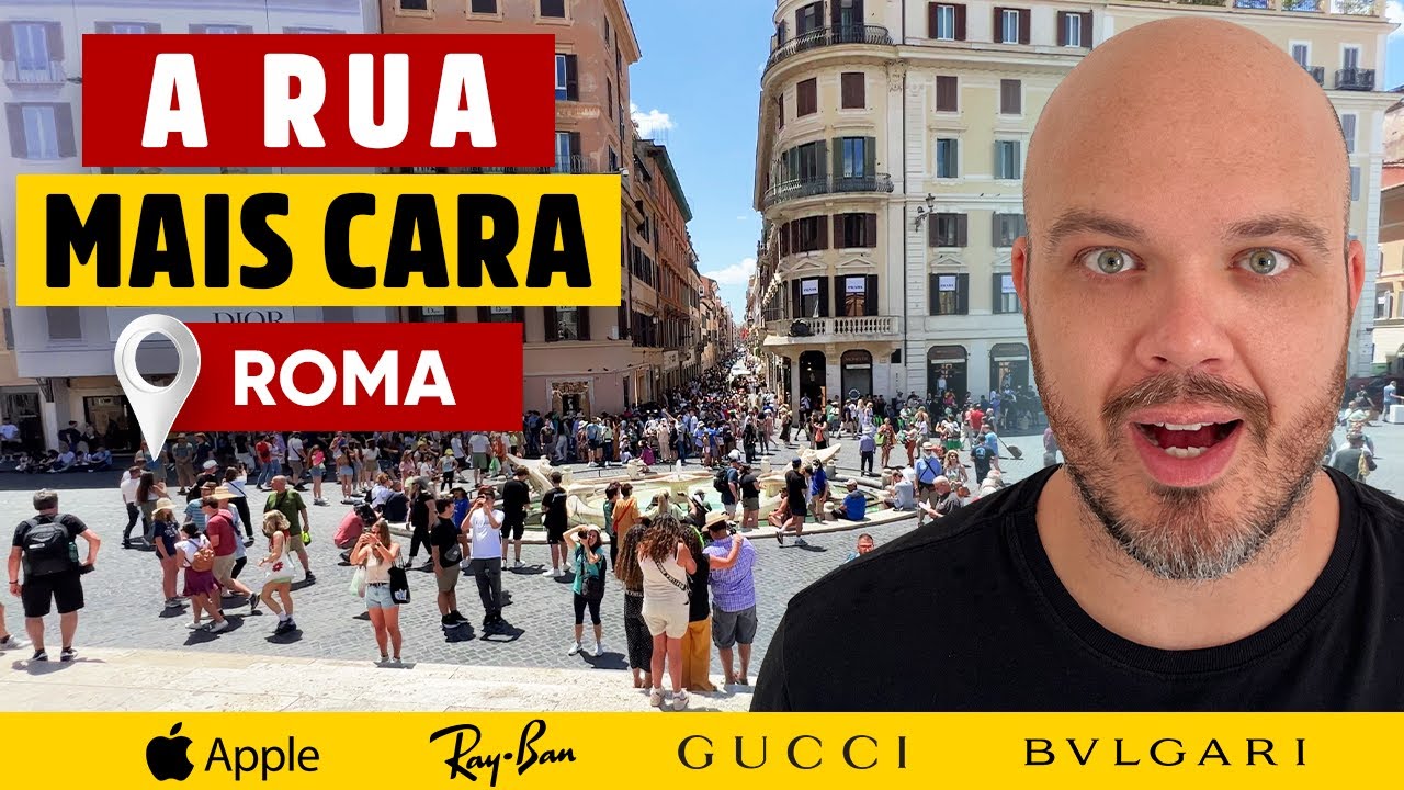 [VLOG] A RUA DE ALTO LUXO DE ROMA. COM VALORES!