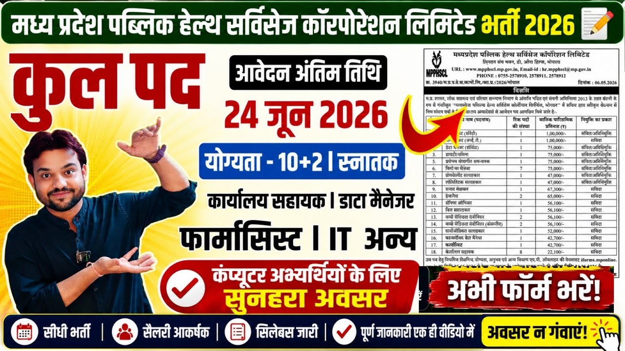 MP PUBLIC HEALTH SERVICES CORPORATION VACANCY 2026 | OFFICE ASSISTANT | IT | DEVELOPER NOTIFICATION 