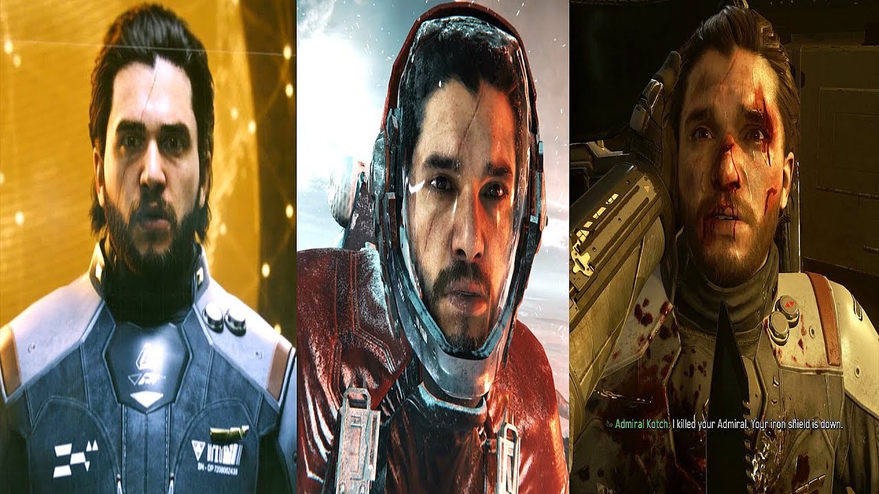 Call of Duty: Infinite Warfare - All Jon Snow Scenes (Kit Harington Moments) PS4 Pro