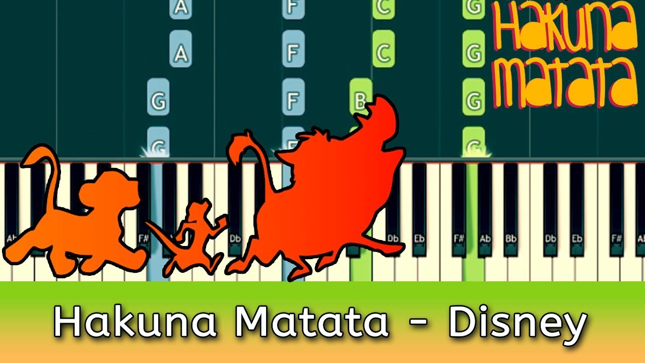 Hakuna Matata Piano Tutorial (with Chords & Notes)